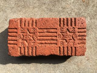 Rare.  1900’s.  Star Of David Brick.  Coffeyville Shale Brick & Roofing Tile Co.
