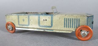 Antique Georg Fischer German Tin Penny Toy Limousine Touring Car No Driver Yqz