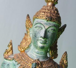 Collectible Thai Guardian Angel Theppanom Kneeling Buddha Sculpture