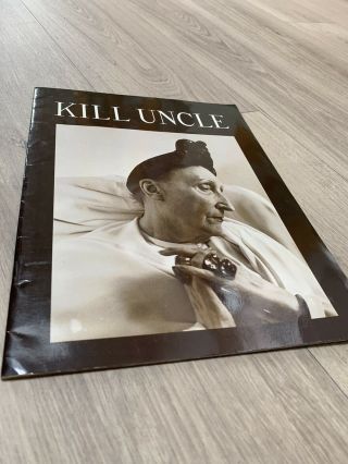 Rare Official Morrissey Kill Uncle 1991 Us Tour Programme Edith Sitwell