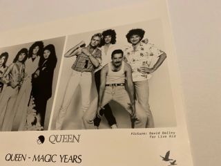 Queen Promo Press Photo Rare David Bailey Live Aid Magic Years