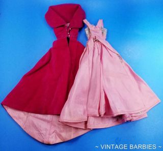 Barbie Doll Sophisticated Lady 993 Gown & Cape Vintage 1960 