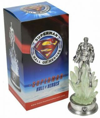 Superman Hall Of Heroes Statue Trophy Figure Kryptonite Gentle Giant 9 Inch Rare