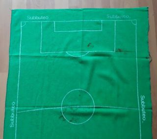 Subbuteo Five a Side Green Baize Playing Pitch Cloth Rare Football Accessories 6 2
