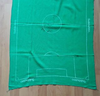 Subbuteo Five a Side Green Baize Playing Pitch Cloth Rare Football Accessories 6 3