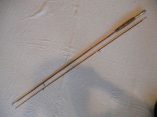 Antique/vintage Cane Fly Fishing Rod - Premier - Bamboo - 2 Piece - 8 Foot