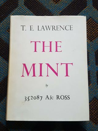 T E Lawrence First Edition Of The - Rare 1955 Raf Book With Dust Jacket