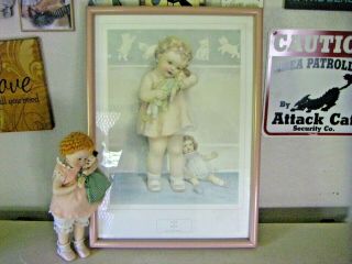 Love Is Blind By Bessie Pease Gutmann Signed Framed Print With Doll