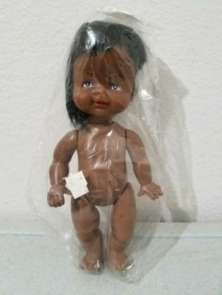 Rare Hannah Barbera Flintstones Bam Bam Vintage Doll 7 " Clone African American