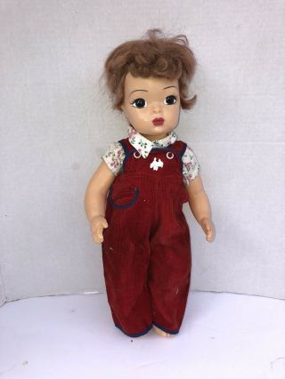 Vintage 1950s 16 " Terri Lee Doll Cut Hair Needs Wig Tlc