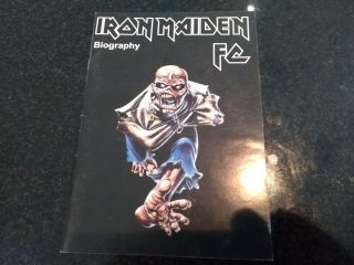Iron Maiden Fc - Biography Rare Fanclub Booklet (1999)