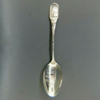 Bedford Massachusetts Sterling Souvenir Spoon Good Luck