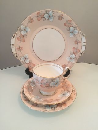Stunning Rare Vintage Aynsley Porcelain 4 Piece Set