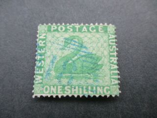 Western Australia Stamps: 1/ - Green Variety - Rare - (j156)