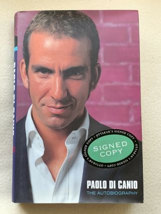 Paolo Di Canio Signed Autobiography - Extremely Rare Perfect Unread