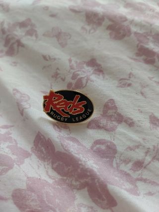 Vintage Salford Reds Rugby League Badge Rare