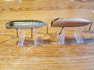2 Vintage South Bend Fishing Lures.  Bass Oreno & Bass Obite.  Lures.