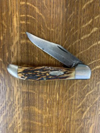 Rare Vintage Case Xx Stag Folding Hunter Knife 5165 Sab 1920 - 40