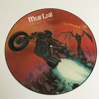 Meat Loaf " Bat Out Of Hell " Rare Picture Disk Vinyl Album