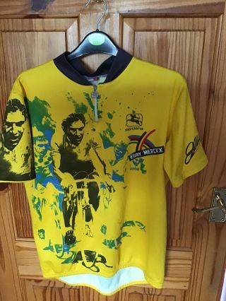 Eddy Merckx Cycling Jersey _ Very Rare Giordana Made In Italy