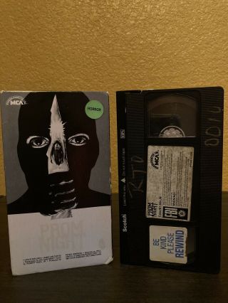 Prom Night (vhs,  1980) Jamie Lee Curtis Rare Mca Video Cassette Oop Tape