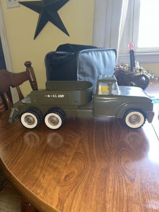 Rare Vintage Structo Metal Us Army Missile Launcher Truck 1950’s??? Piece