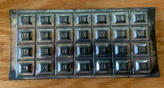 Authentic Antique Vintage Hershey Chocolate Metal Candy Mold