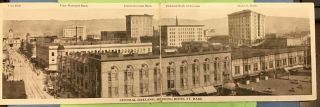 Vintage Double Postcard Oakland Ca Hotel St Mark Rare Fold Out