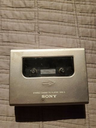 Sony Walkman Wm - 5 Cassette Player Vintage Or Repairs Rare Silver