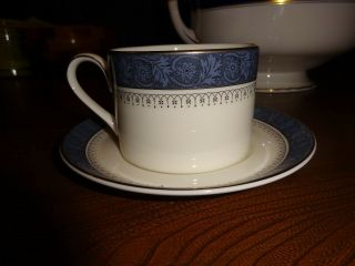Royal Doulton Sherbrooke Flat Sided Cup And Saucer - Rare