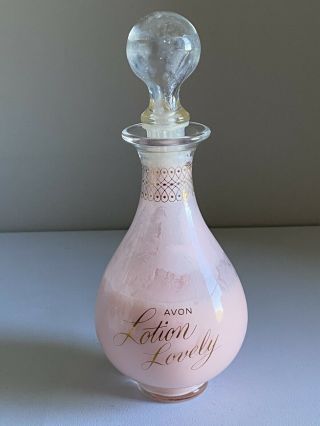 Vintage Avon To A Wild Rose “lotion Lovely” Cream Lotion 1/2 Full No Box Rare