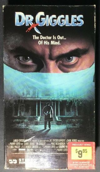 Dr.  Giggles Vhs Larry Drake Holly Marie Combs Cliff De Young Glenn Quinn Rare
