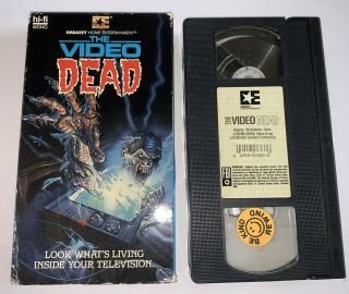 The Video Dead Vhs 1987 Embassy Entertainment - Rare 80s Horror Video