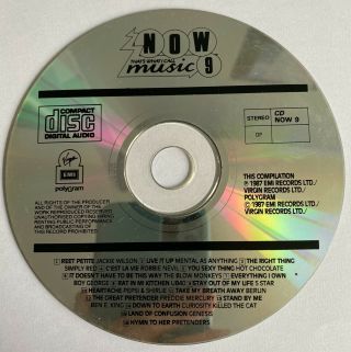 Now 9 Thats What I Call Music Cd - Rare (1987 Emi/virgin)