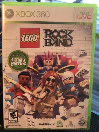 Lego: Rockband For The Xbox 360,  Complete,  Fully - Tested/working
