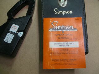VINTAGE SIMPSON AMP CLAMP 153 - 2 2 AMP TO 200 AMP USA MADE 2