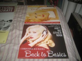 Christina Aguilera - Back To Basics - 1 Poster Flat - 2 Sided - 12x12 Inches - Nmint - Rare