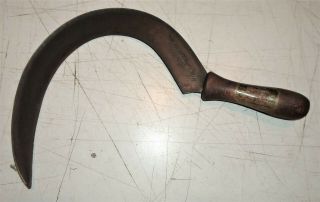 Antique Sickle Hand Made In Austria With Trademark “swan” Stamped