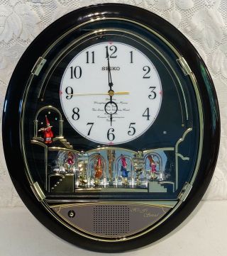 Seiko Melodies in Motion Wall Clock BEATLES For Part Rare Musical 2