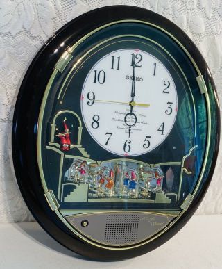 Seiko Melodies in Motion Wall Clock BEATLES For Part Rare Musical 3