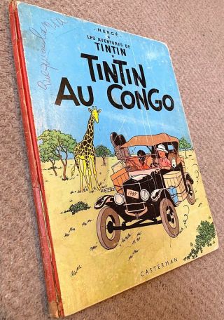 Tintin Au Congo 1960 Early Belgium Edition Originale Hb Rare Tintin Herge Eo