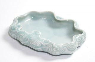 A Rare Chinese Clair - de - Lune Porcelain Brush Washer 2