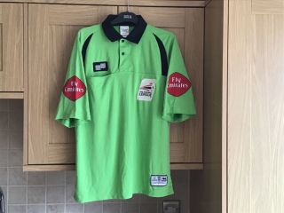 Rare Match Worn Football League Referee Shirt 2006/07 Hull City V Cardiff City