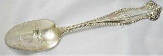 1902 Bowling Green Ohio Court House Sterling Silver Souvenir Spoon 5 1/2 " Long