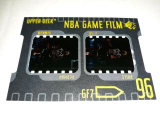 1996 - 97 Sp Nba Game Film Dennis Rodman Gf7 Hof 90s Bulls Rare Card