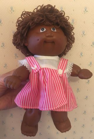 African American Cabbage Patch Vinyl Doll Coleco Vintage Black Girl