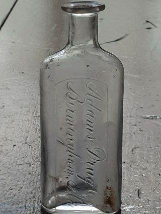 Antique Adams Drug Co.  - Birmingham Alabama - Al - Medicine - Drug Bottle