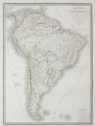 South America - Lapie - 1829