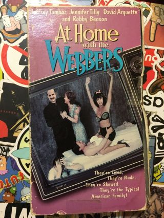 At Home With The Webbers Vhs - Rare Cult Comedy Jennifer Tilly Meet Hollowheads