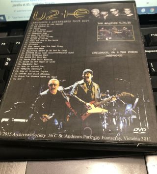 U2 Live In The City Of Angels 5/26/15 (2 Rare Imported DVD Set) 2